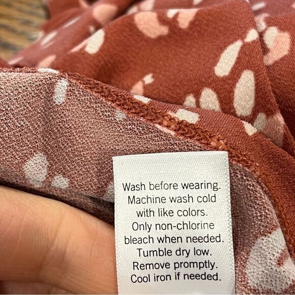 Nine West fake wrap flutter sleeves mini Dress size medium - Picture 10 of 13